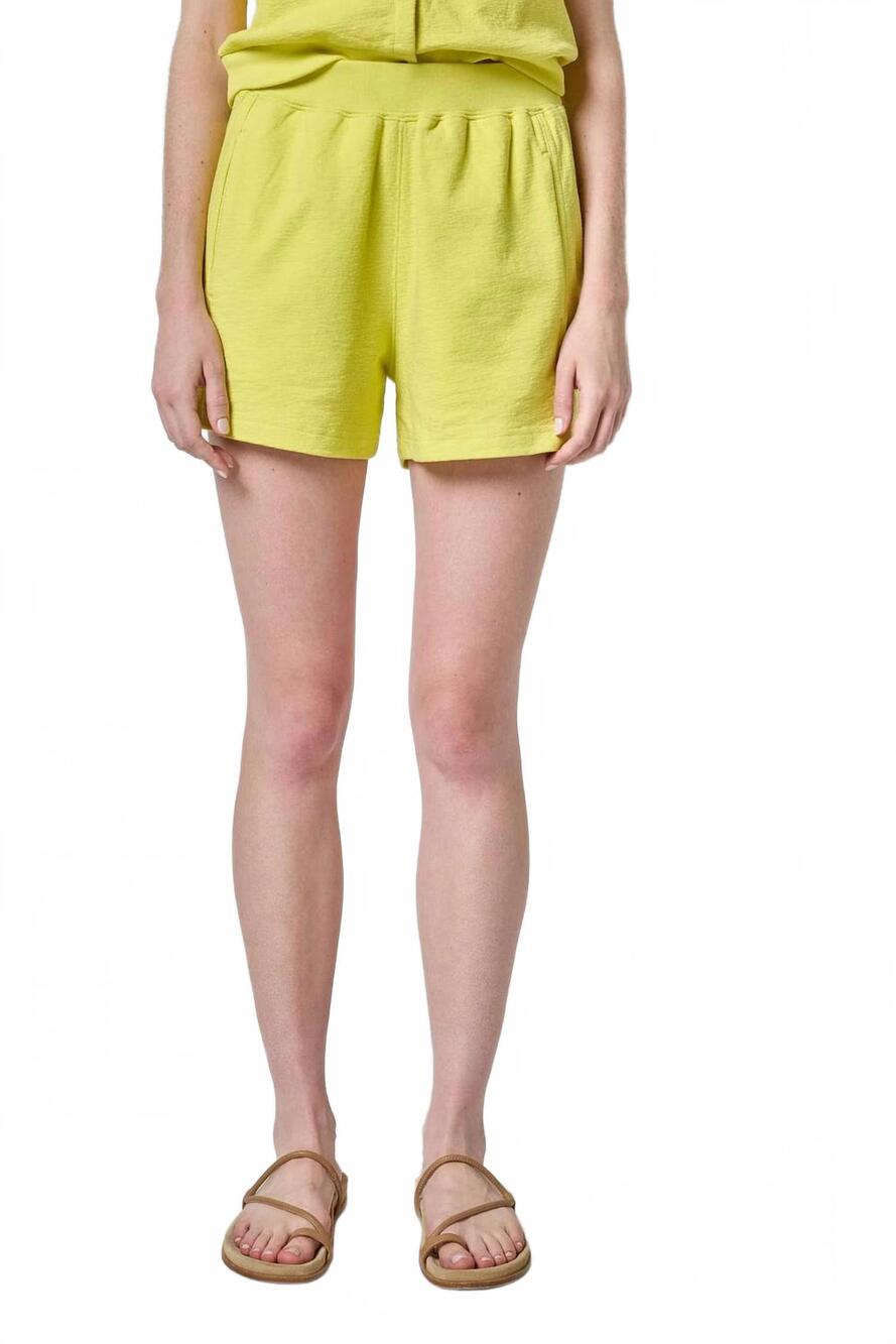 NEW LILLA P terry front seam short in limeade